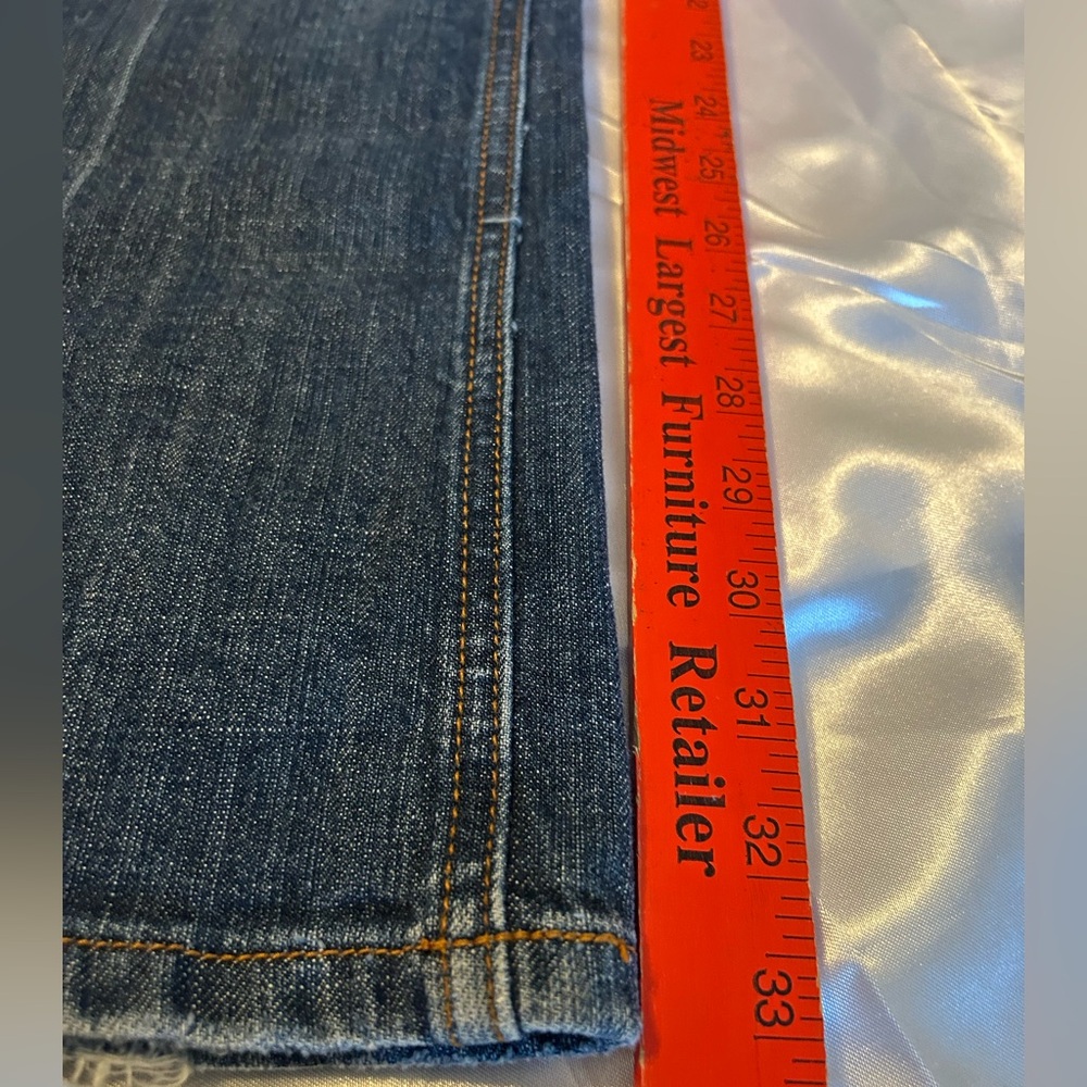 Miss Me Jeans Women Size 31 Medium Blue Wash Bootcut Danielle Low Rise Distress - Picture 11 of 12